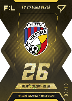 FC Viktoria Plzen Viktoria Plzen SportZoo FORTUNA:LIGA 2022/23 2. serie Tricata Sezona F:L /30 #TS-08